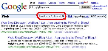 Google back links image
